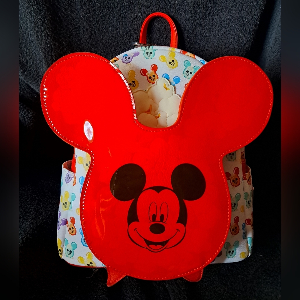 Disney Parks Popcorn Bucket Loungefly Mini Backpack